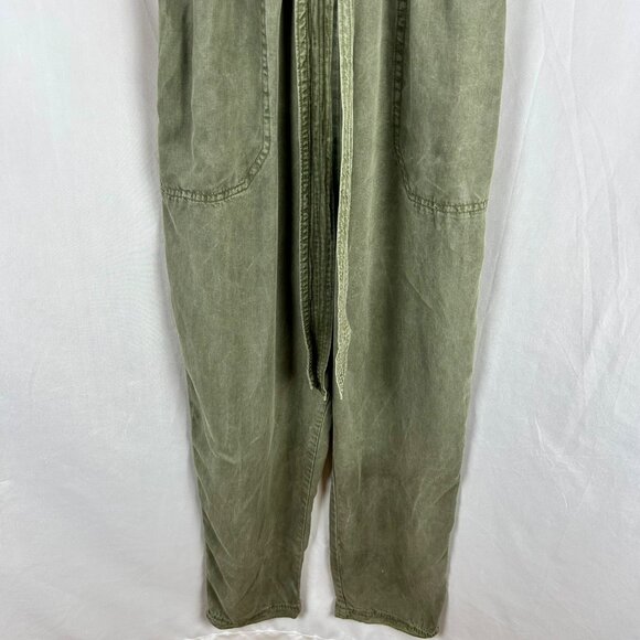 Abercrombie & Fitch Front Wrap Utility Jumpsuit Women Medium Army Olive‎ Green - Picture 8 of 13